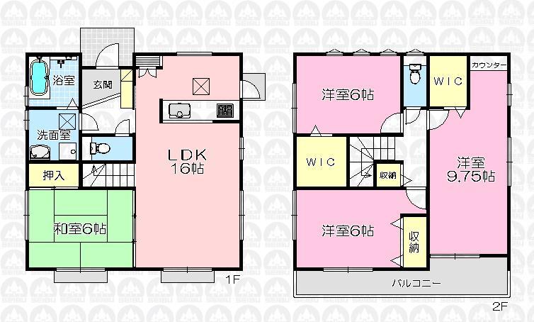 Floor plan. 29,800,000 yen, 4LDK, Land area 179.37 sq m , Building area 103.92 sq m