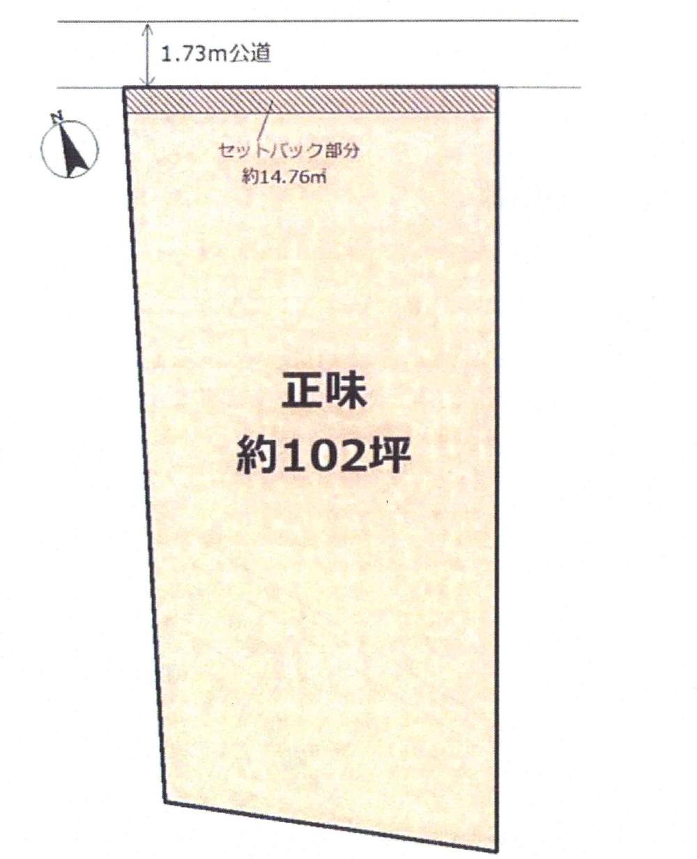 Compartment figure. Land price 19,800,000 yen, Land area 353.71 sq m compartment view