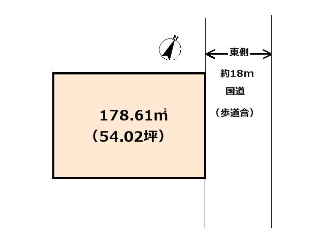 Compartment figure. Land price 9.7 million yen, Land area 178.61 sq m