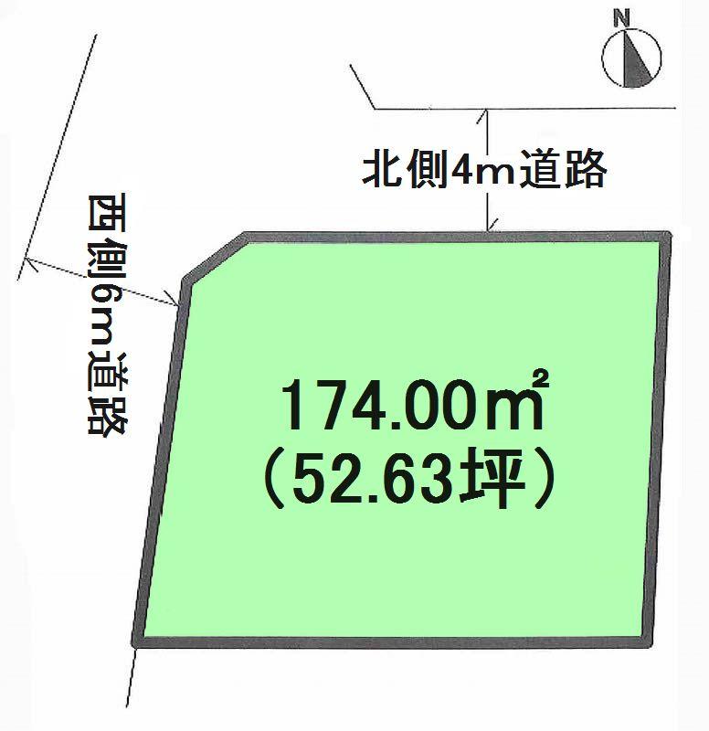 Compartment figure. Land price 9 million yen, Land area 174 sq m