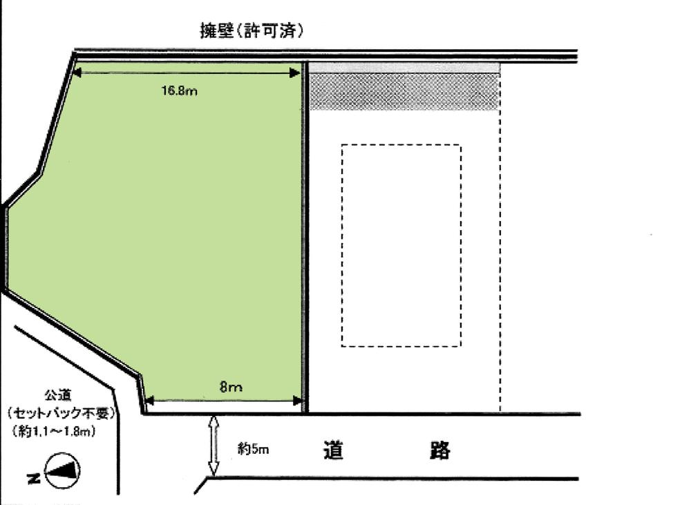 Compartment figure. Land price 14.7 million yen, Land area 408 sq m compartment view