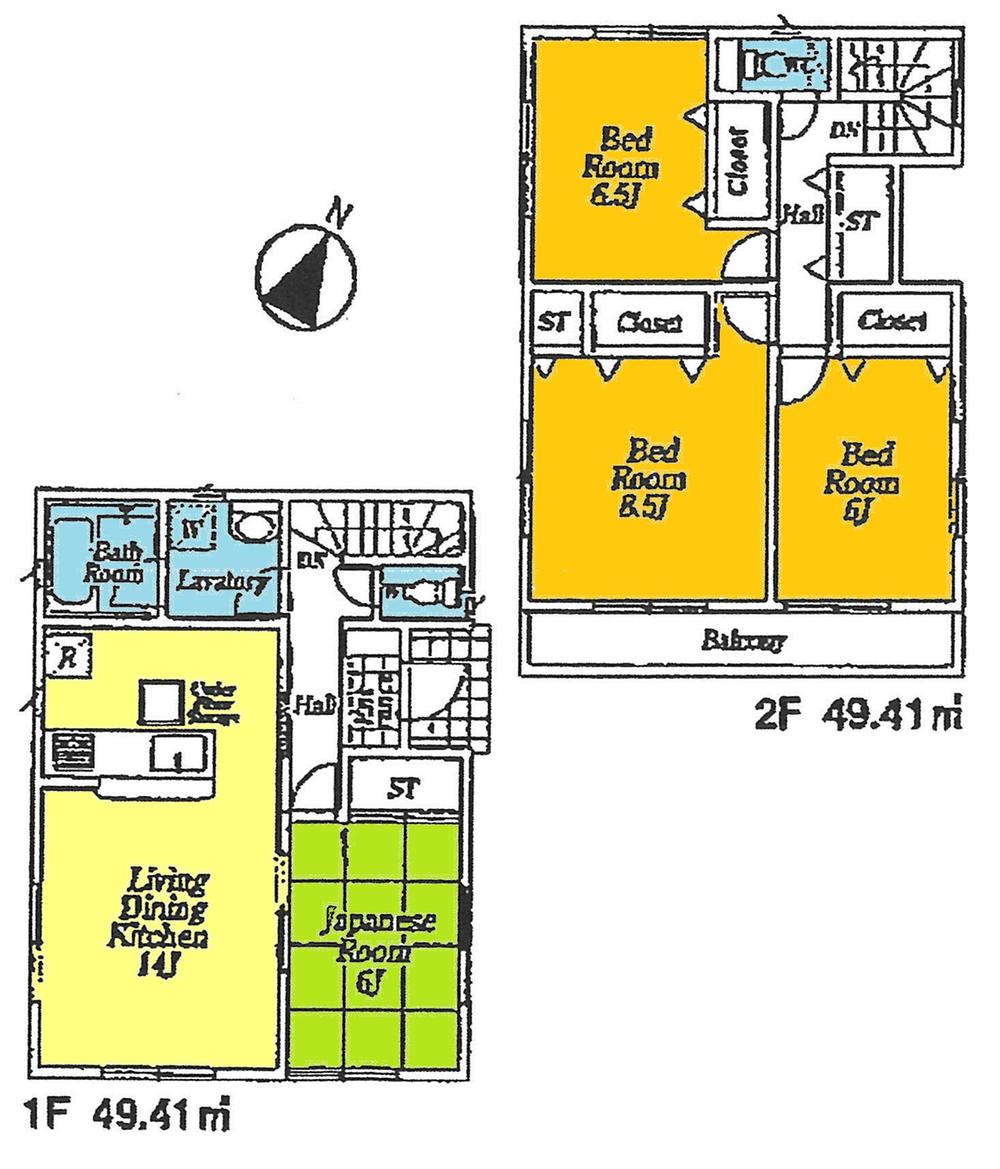 Floor plan. ((9) Building), Price 19,800,000 yen, 4LDK, Land area 188.08 sq m , Building area 98.82 sq m