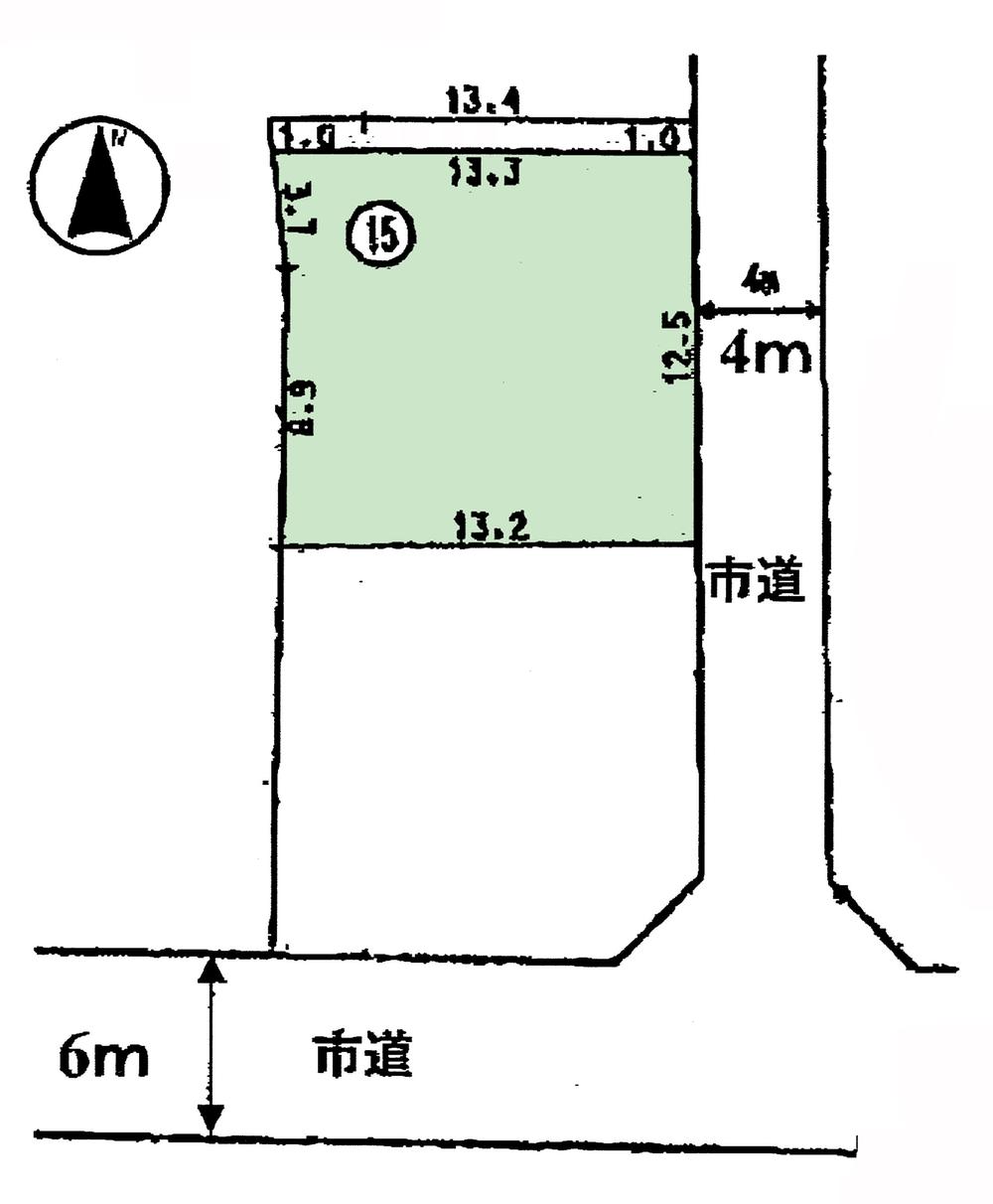 Compartment figure. Land price 12.5 million yen, Land area 178 sq m compartment view