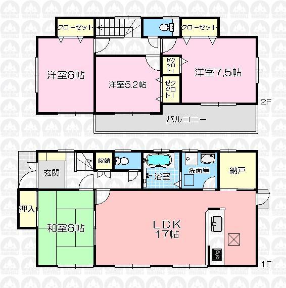 Floor plan. 22,800,000 yen, 4LDK, Land area 145.96 sq m , Building area 101.85 sq m