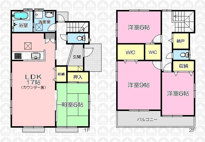 Floor plan. (3 Building), Price 24,800,000 yen, 4LDK, Land area 186.6 sq m , Building area 109.71 sq m