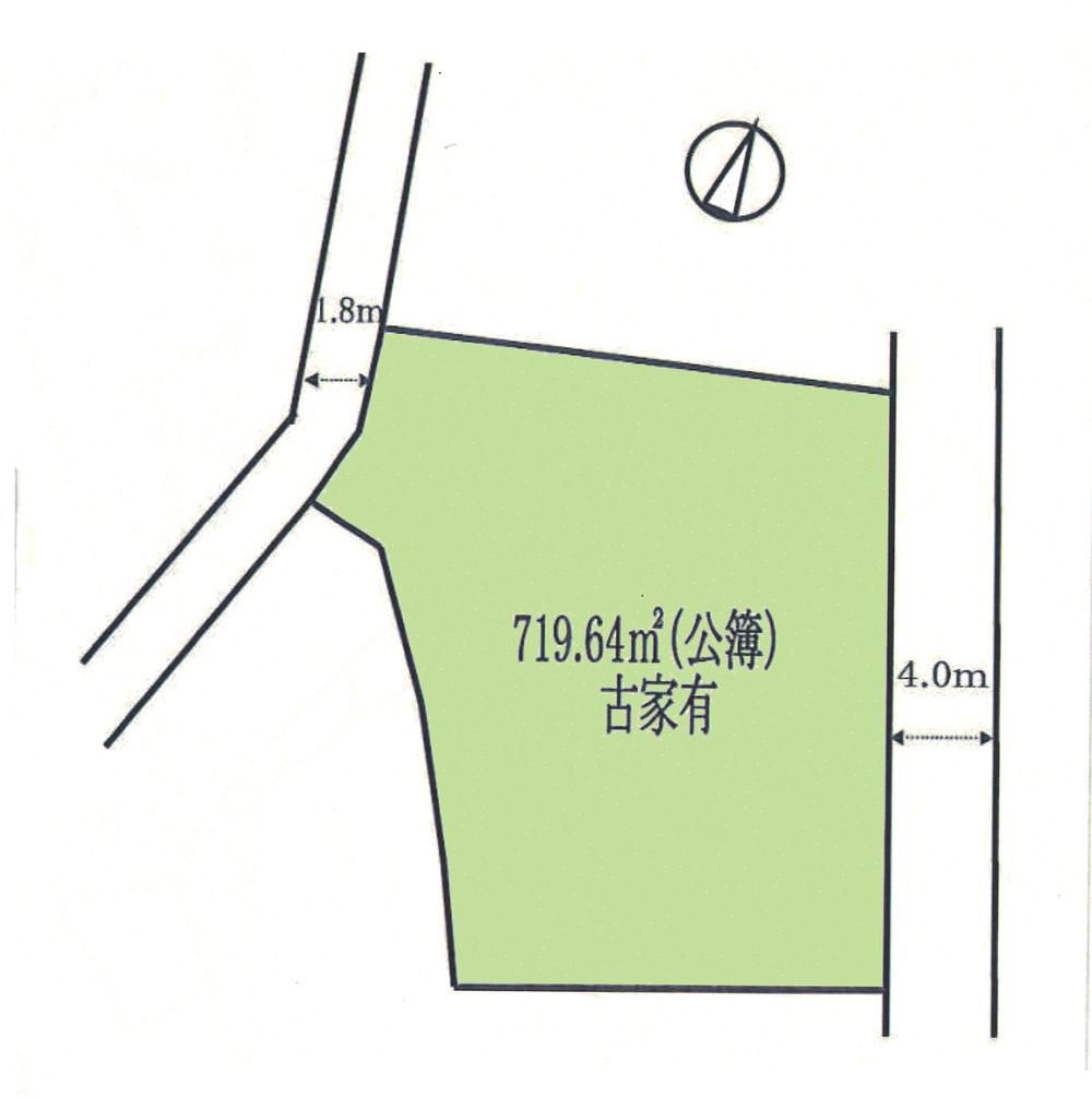 Compartment figure. Land price 10 million yen, Land area 719.64 sq m compartment view