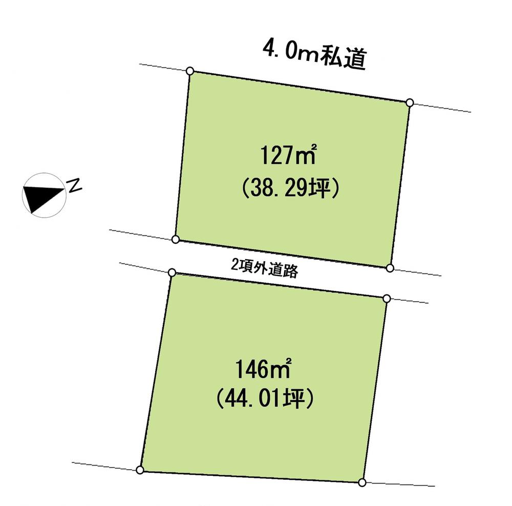 Compartment figure. Land price 5.5 million yen, Land area 273 sq m compartment view