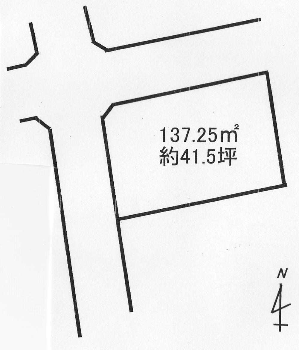 Compartment figure. Land price 9.3 million yen, Land area 137.25 sq m