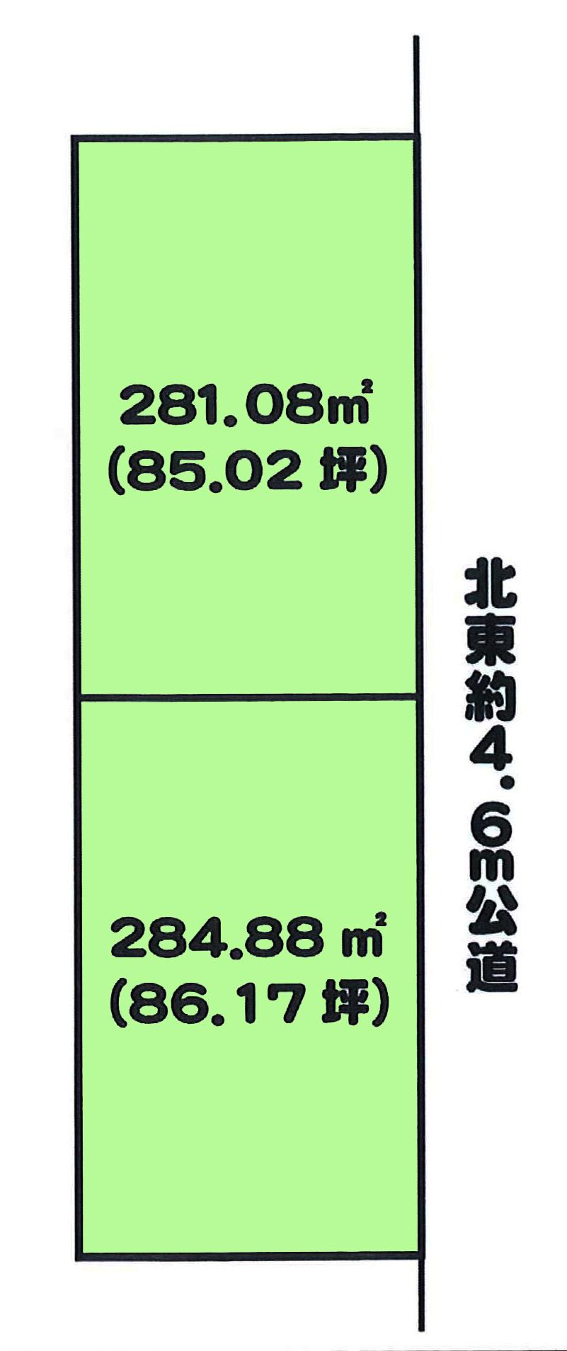 Compartment figure. Land price 5.8 million yen, Land area 565.96 sq m