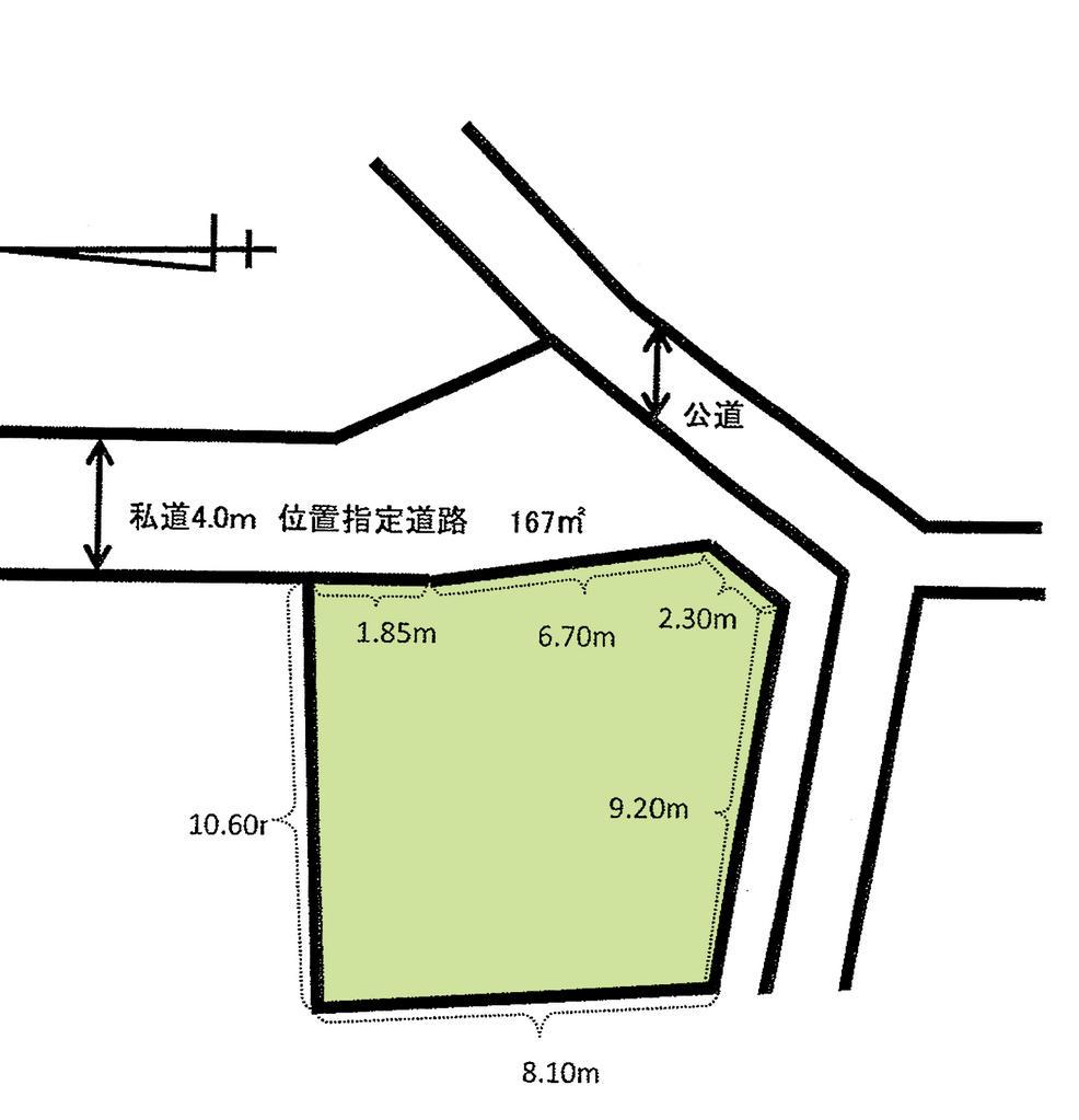 Compartment figure. Land price 4.8 million yen, Land area 97.15 sq m compartment view