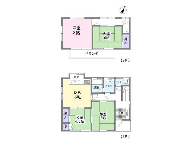 Floor plan. 3.5 million yen, 4DK, Land area 139 sq m , Building area 79.31 sq m