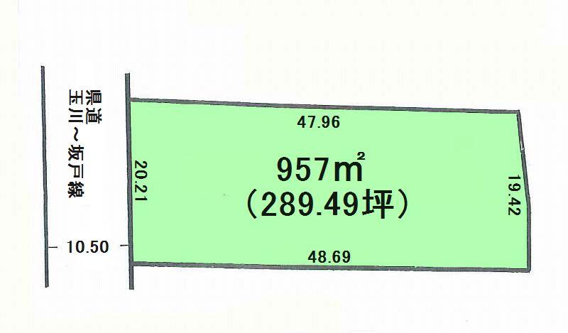 Compartment figure. Land price 21 million yen, Land area 957 sq m