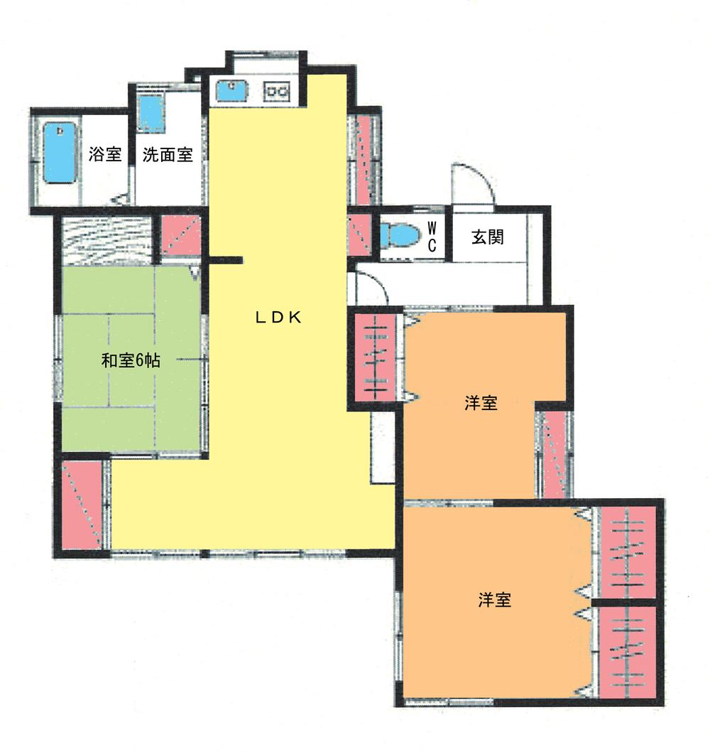 Floor plan. 14.8 million yen, 3LDK, Land area 373.93 sq m , Building area 53.68 sq m floor plan