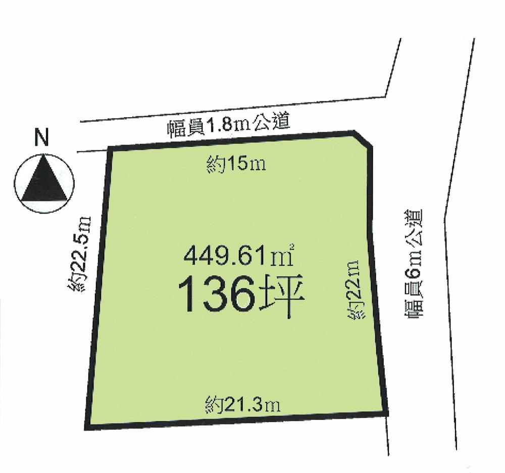 Compartment figure. Land price 7 million yen, Land area 449.61 sq m compartment view