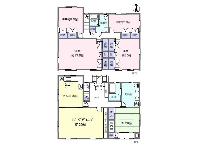 Floor plan. 69,800,000 yen, 5LDK, Land area 1,600.03 sq m , Building area 200.4 sq m