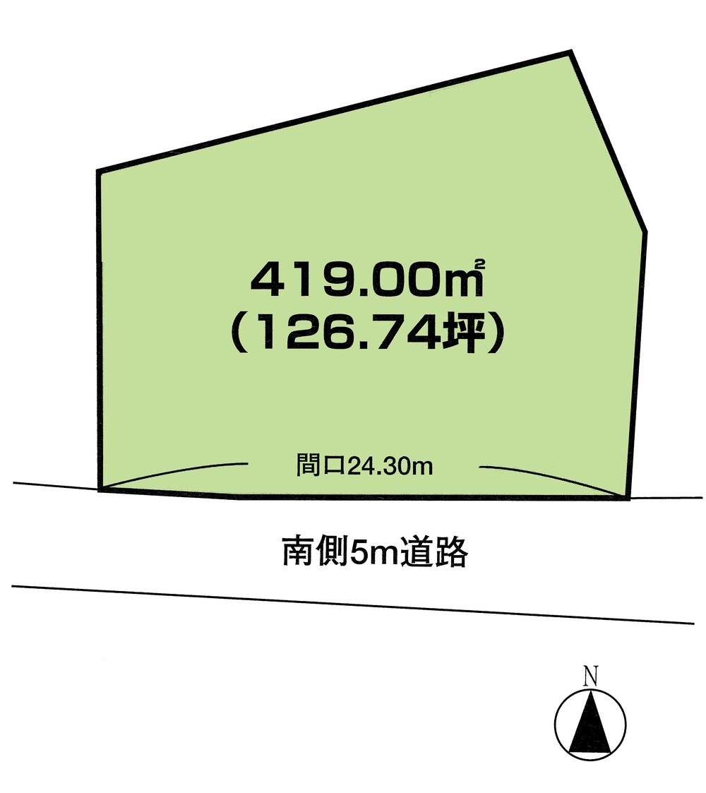 Compartment figure. Land price 9.5 million yen, Land area 419 sq m compartment view