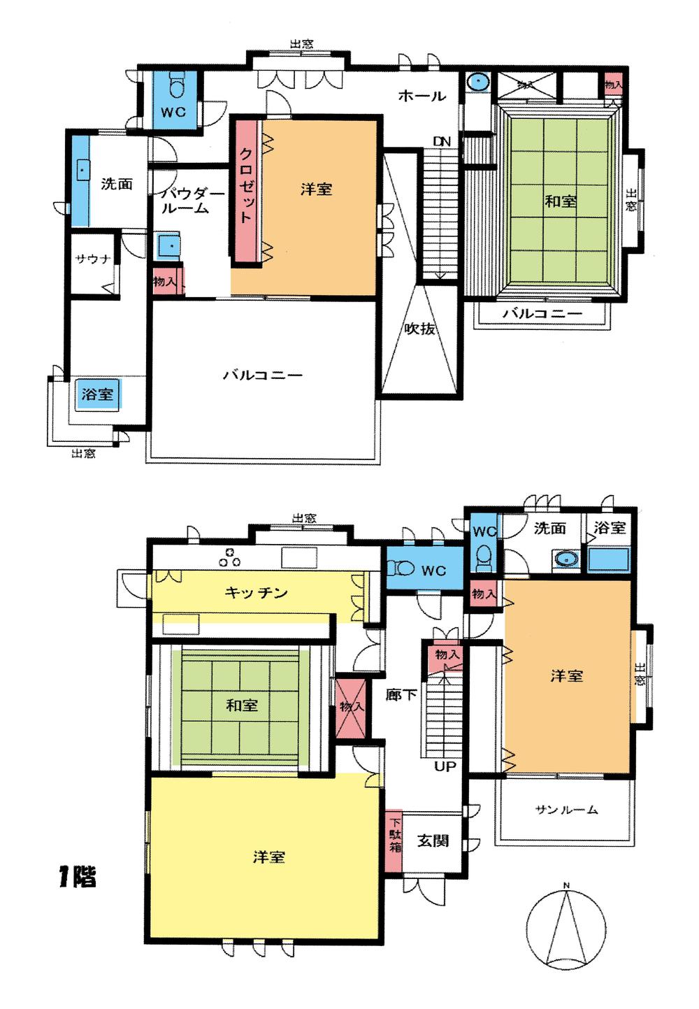 Floor plan. 34,900,000 yen, 4LDK, Land area 765.02 sq m , Building area 223.07 sq m floor plan