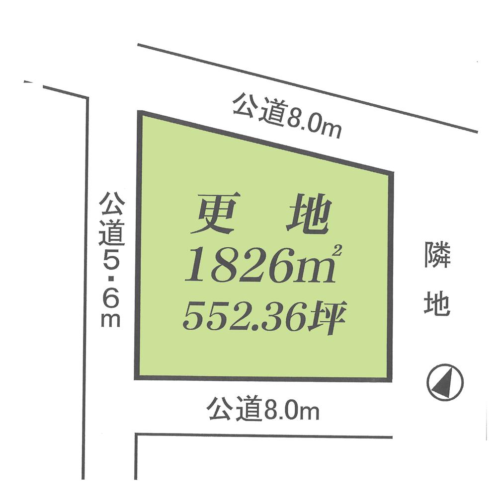 Compartment figure. Land price 27,618,000 yen, Land area 1,826 sq m compartment view