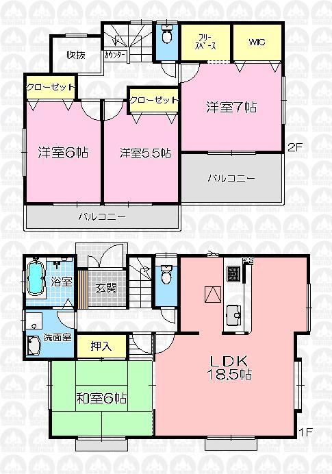 Floor plan. (13 Building), Price 28.8 million yen, 4LDK, Land area 261.32 sq m , Building area 105.16 sq m