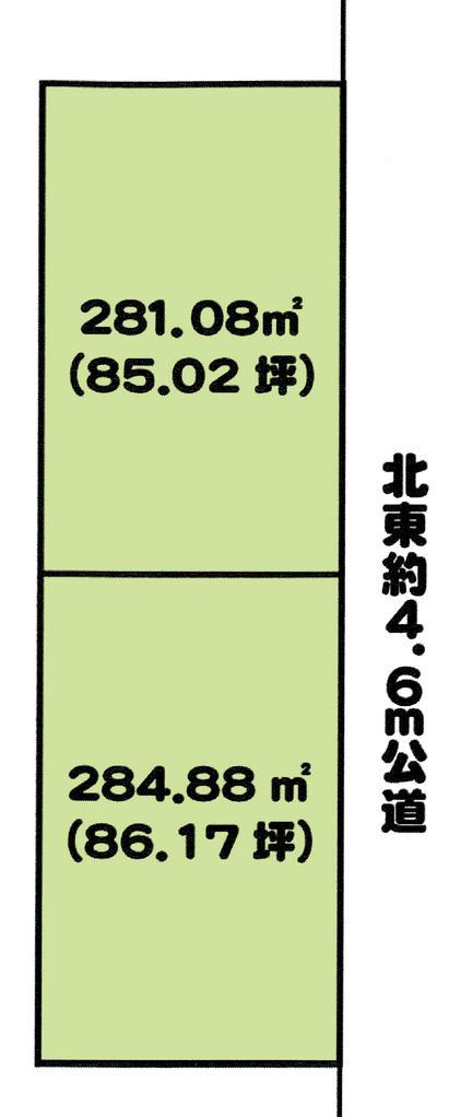 Compartment figure. Land price 5.8 million yen, Land area 565.96 sq m compartment view