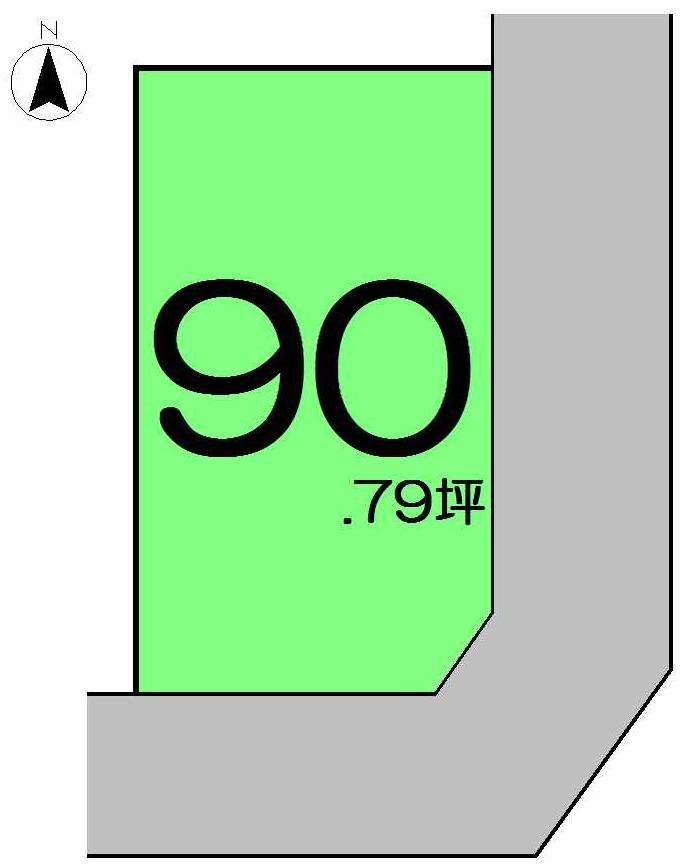 Compartment figure. Land price 4.95 million yen, Land area 300.14 sq m