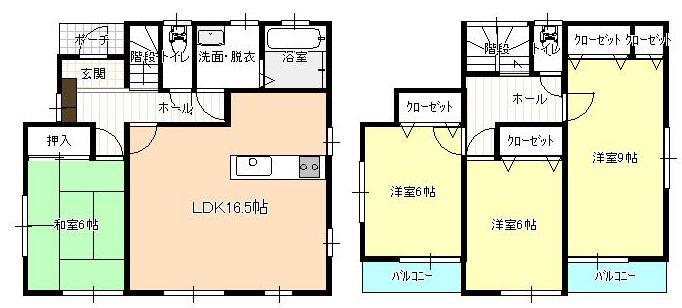 Floor plan. 21,800,000 yen, 4LDK, Land area 178.68 sq m , Building area 104.33 sq m