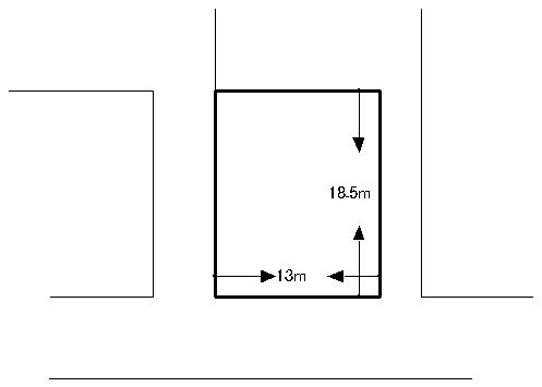 Compartment figure. Land price 5.5 million yen, Land area 243 sq m