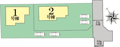 The entire compartment Figure. Honjo Kojima 2-chome, the entire compartment view