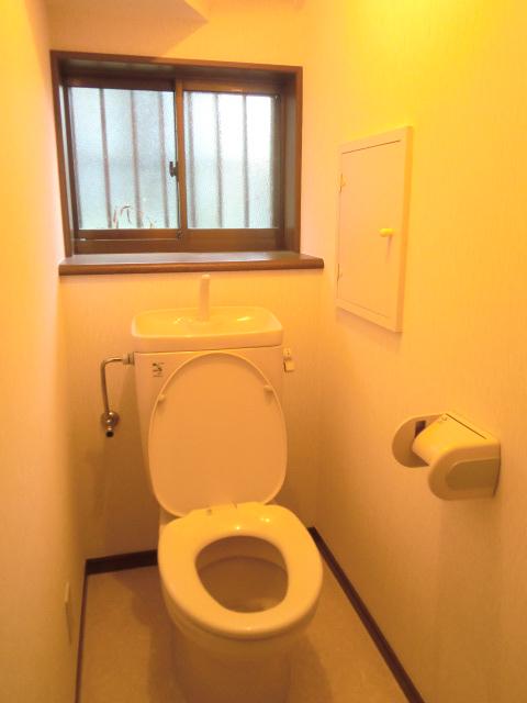 Toilet. The first floor toilet
