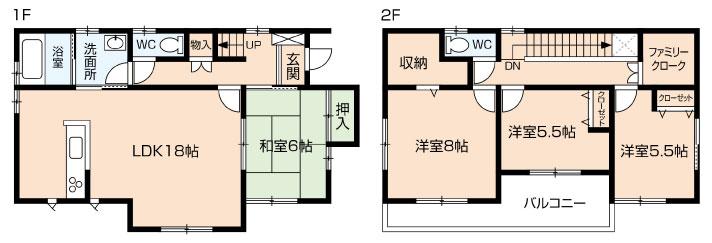 Floor plan. (B Building), Price 17.8 million yen, 4LDK+S, Land area 226.83 sq m , Building area 109.02 sq m