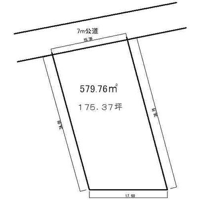 Compartment figure. Land price 9.45 million yen, Land area 579.76 sq m