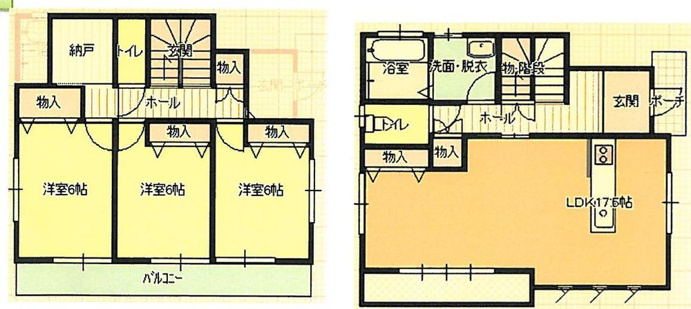 Floor plan. 15.3 million yen, 3LDK + S (storeroom), Land area 147.05 sq m , Building area 95.21 sq m