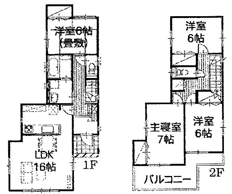 Floor plan. 18.4 million yen, 4LDK, Land area 182 sq m , Building area 102.68 sq m