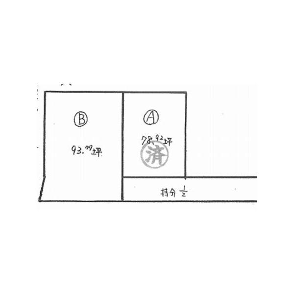 Compartment figure. Land price 9.4 million yen, Land area 310 sq m