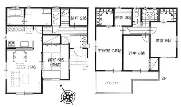 Floor plan. 19,390,000 yen, 4LDK + S (storeroom), Land area 157.58 sq m , Building area 108.47 sq m 013 December) was confirmed shooting local!  Overlooking the property from the south road west