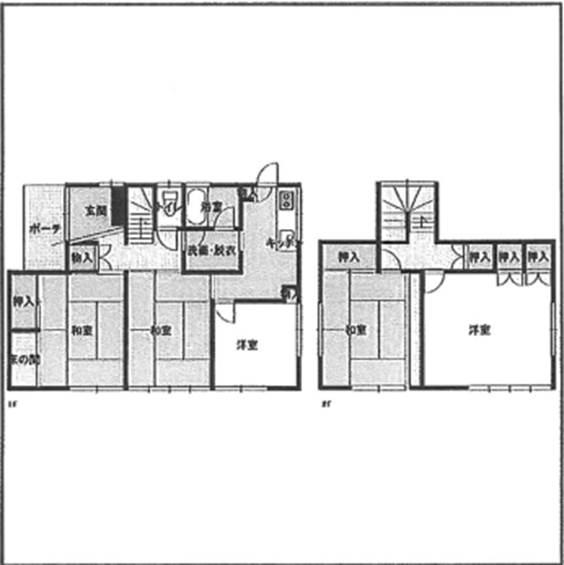 Floor plan. 14.8 million yen, 5K, Land area 165.24 sq m , Building area 109.92 sq m