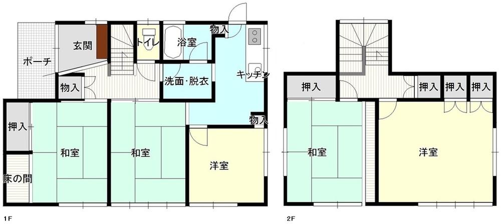 Floor plan. 14.8 million yen, 5K, Land area 165.24 sq m , Building area 109.92 sq m