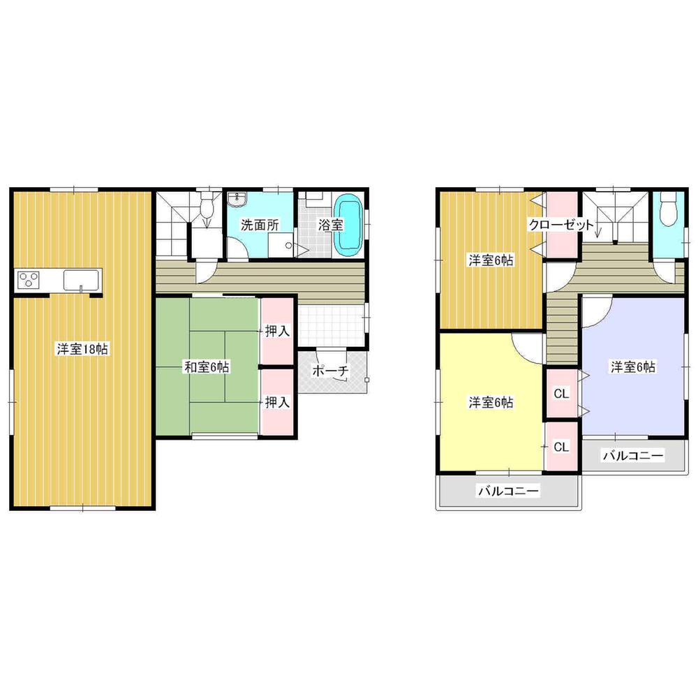 Floor plan. 15.8 million yen, 4LDK, Land area 231 sq m , Building area 104.33 sq m