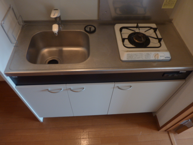 Kitchen. Single is a lever with faucet kitchen.