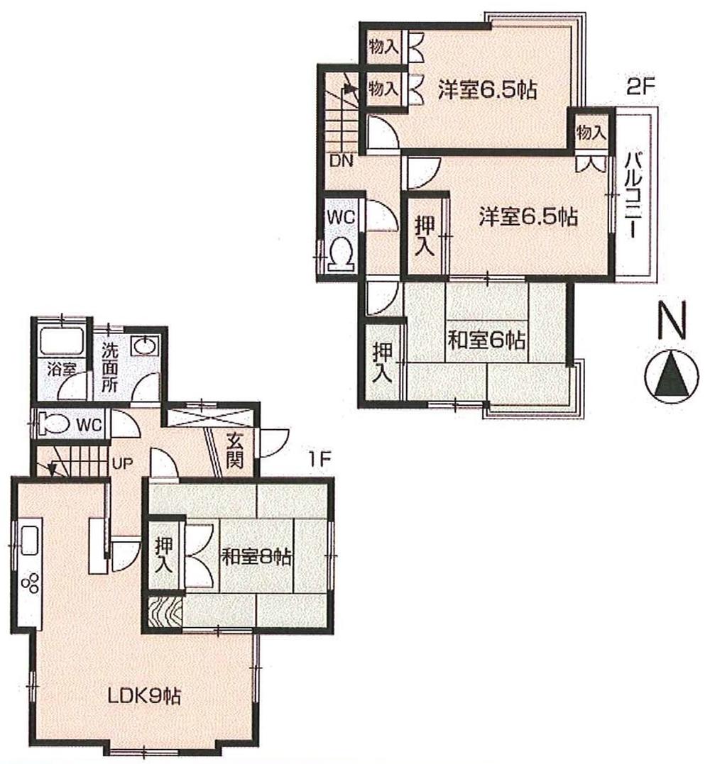 Floor plan. 10.5 million yen, 4LDK, Land area 115.27 sq m , Building area 102.95 sq m