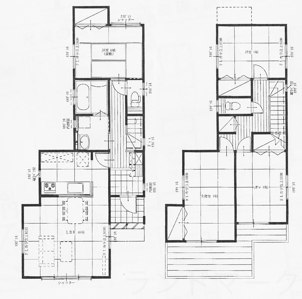 Floor plan. 18.4 million yen, 4LDK, Land area 182 sq m , Building area 102.68 sq m site (December 2013) Shooting