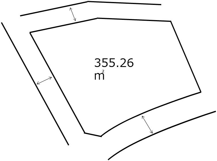 Compartment figure. Land price 9.67 million yen, Land area 355.26 sq m