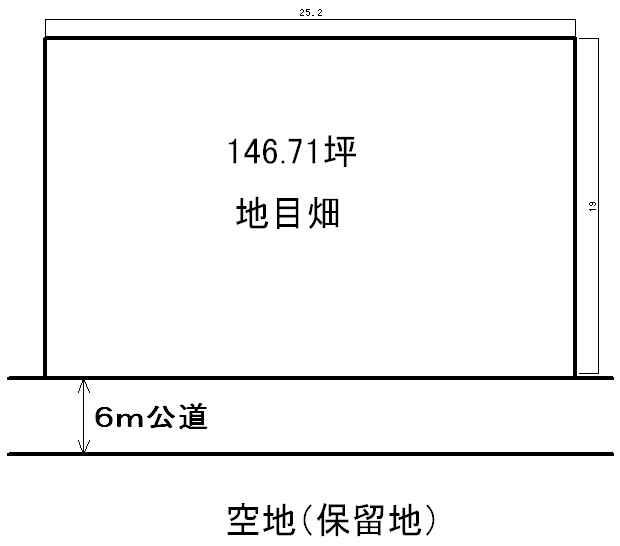 Compartment figure. Land price 26,400,000 yen, Land area 485 sq m