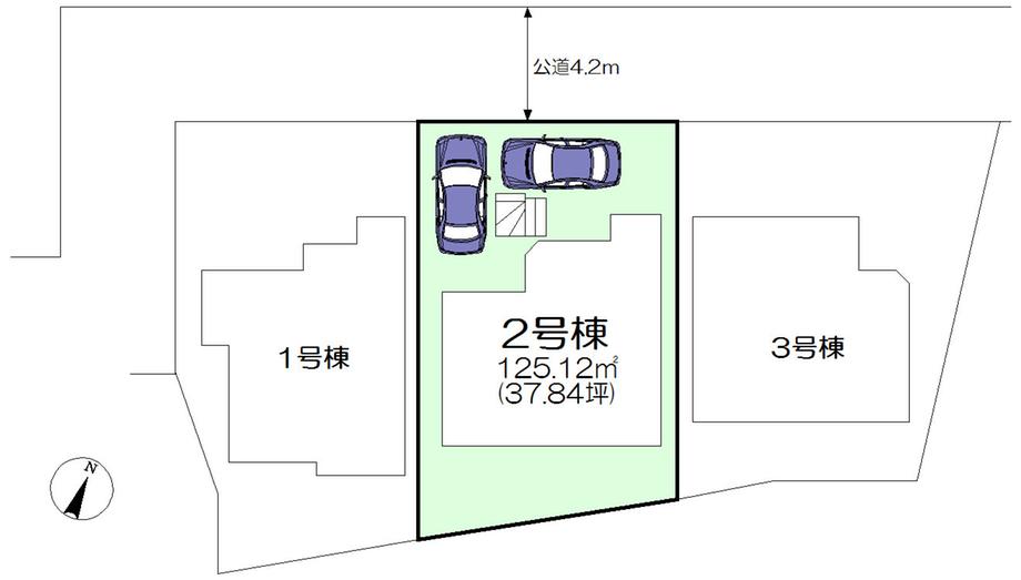 Compartment figure. 24,800,000 yen, 4LDK, Land area 125.12 sq m , Building area 95.38 sq m