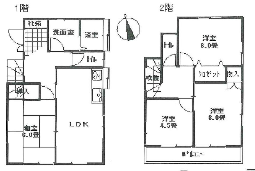Floor plan. 15 million yen, 4LDK, Land area 107.84 sq m , Building area 80.14 sq m