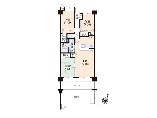 Floor plan. 3LDK, Price 13.8 million yen, Occupied area 70.15 sq m floor plan