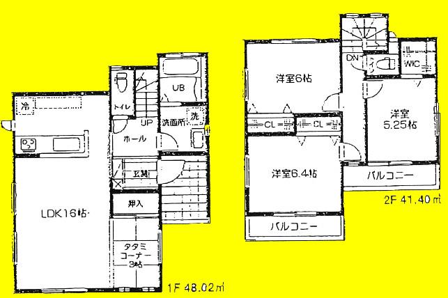 Floor plan. (H), Price 19,800,000 yen, 3LDK+S, Land area 133.07 sq m , Building area 89.42 sq m