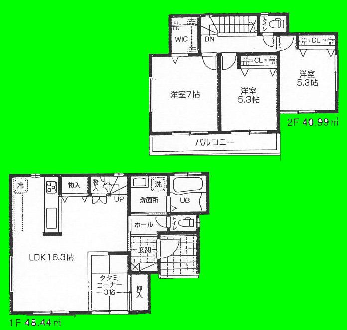 Floor plan. (K), Price 21,800,000 yen, 3LDK+S, Land area 132.32 sq m , Building area 89.43 sq m