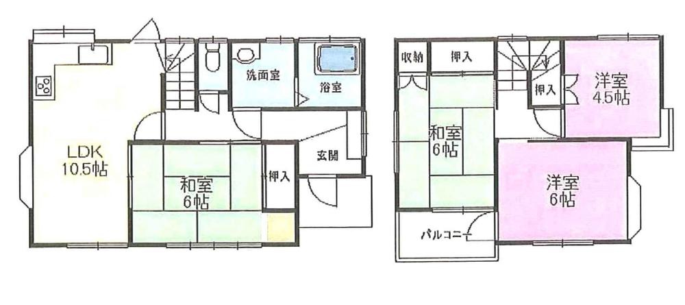Floor plan. 12.8 million yen, 4LDK, Land area 100.36 sq m , Building area 81.15 sq m