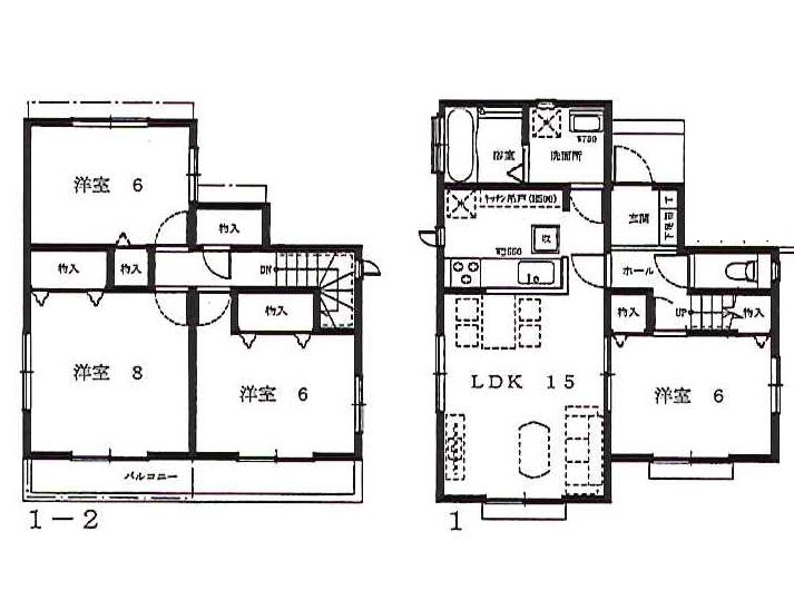 Floor plan. (1 Building), Price 25,800,000 yen, 4LDK, Land area 116.5 sq m , Building area 94.71 sq m